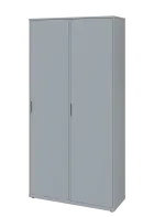 KSR6-81 P skříň šatní, 2x výsuvné ramínko, 2053x1022x400 mm, provedení pravé, šedá